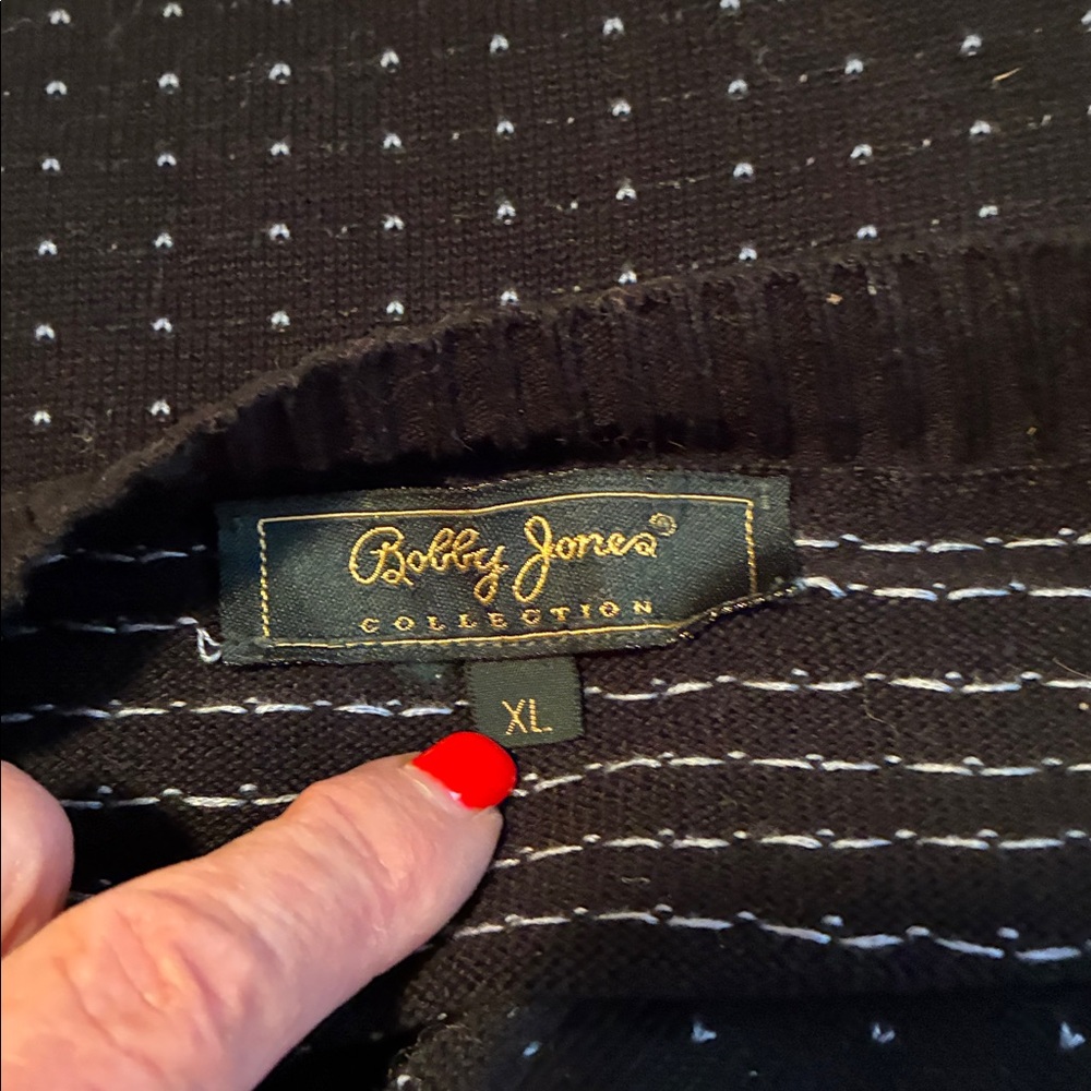 Bobby Jones Black Crewneck Sweater